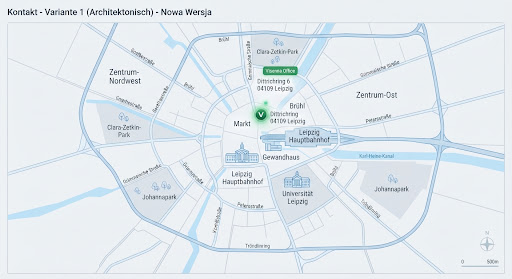 Mapa lokalizacji oddziału w Lipsku