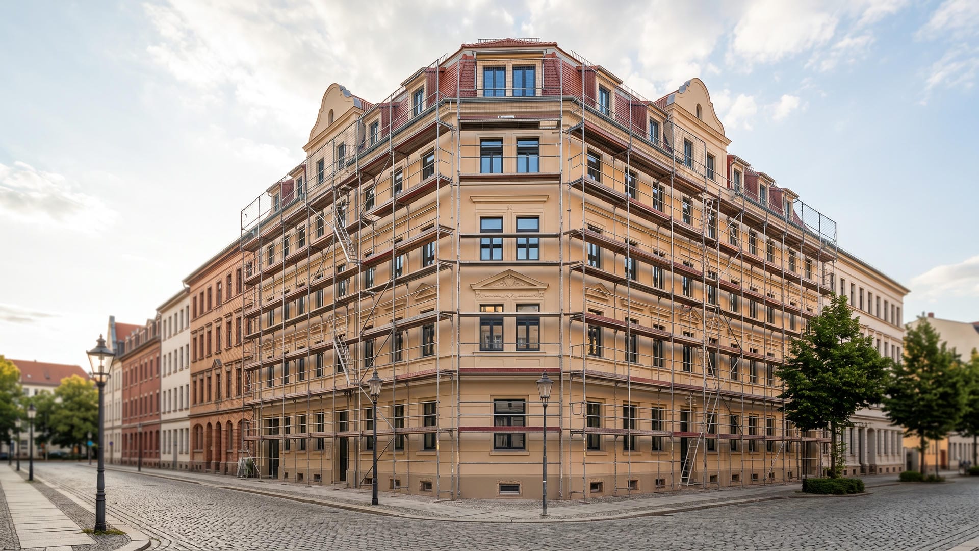 Sanierung eines innerstädtischen Mehrfamilienhauses in Augsburg