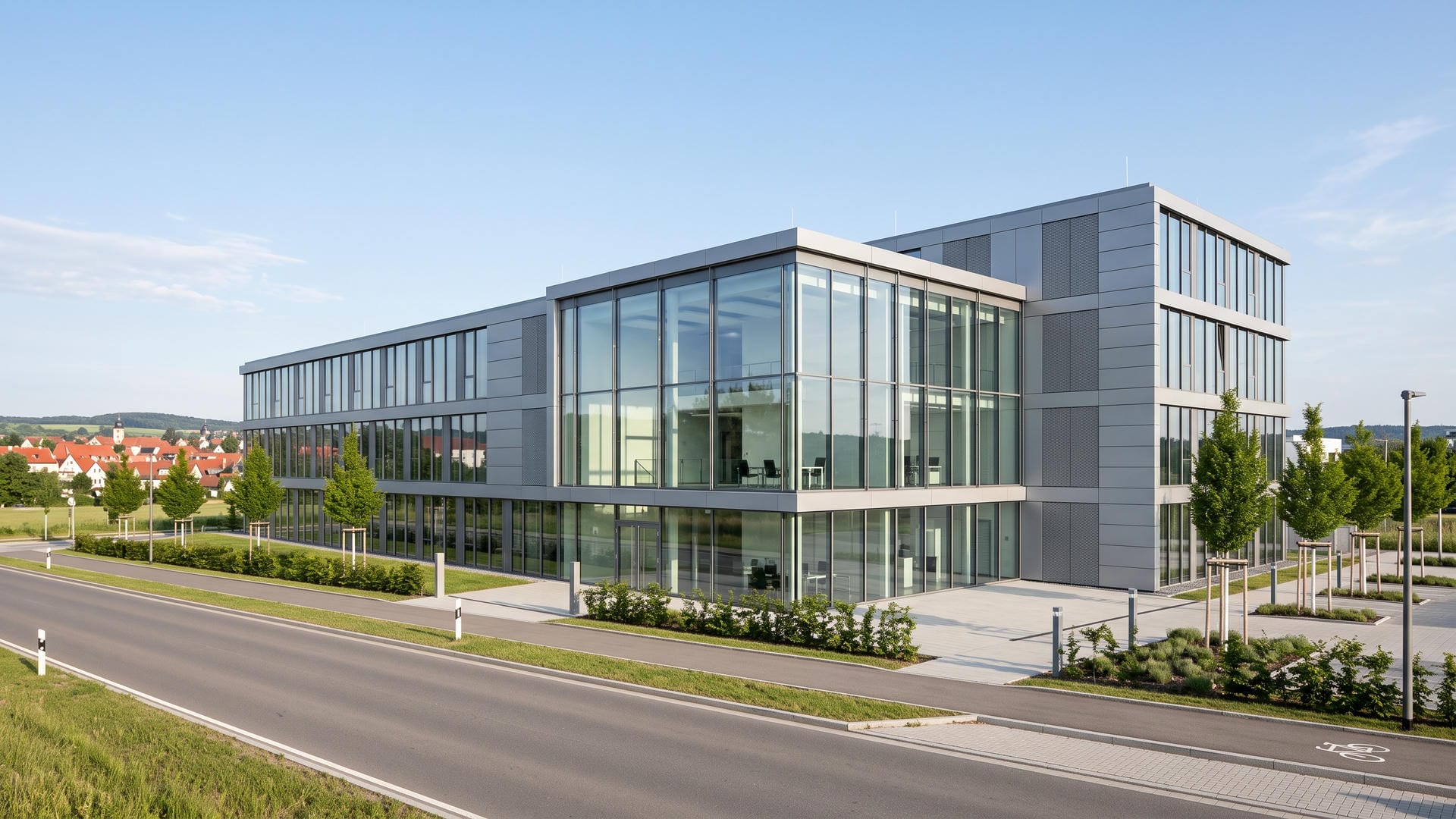 Gewerbe- oder Neubauobjekt mit Aluminiumfenstern in Chemnitz