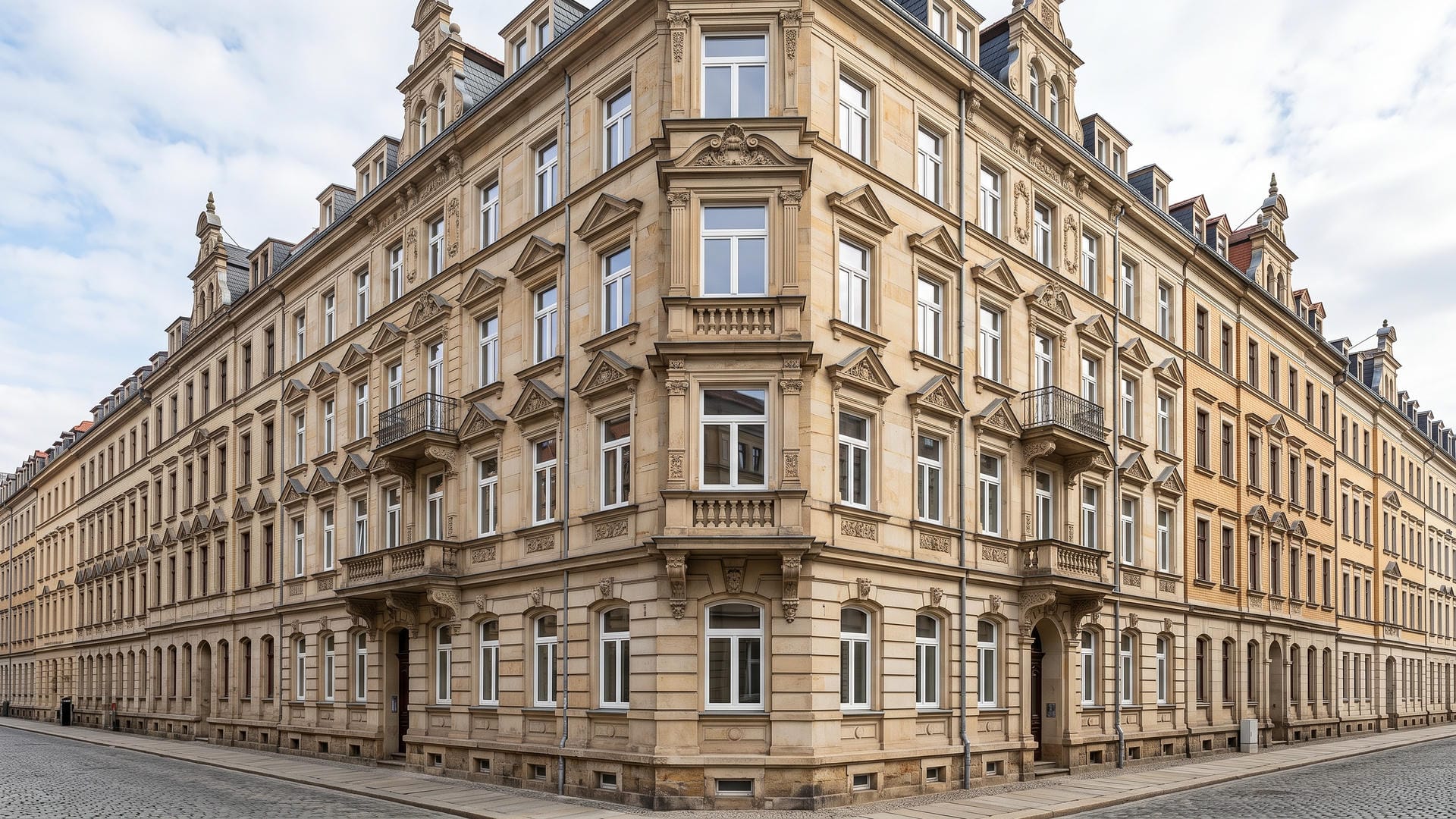 Sanierung eines Gründerzeit-Mehrfamilienhauses in der Neustadt