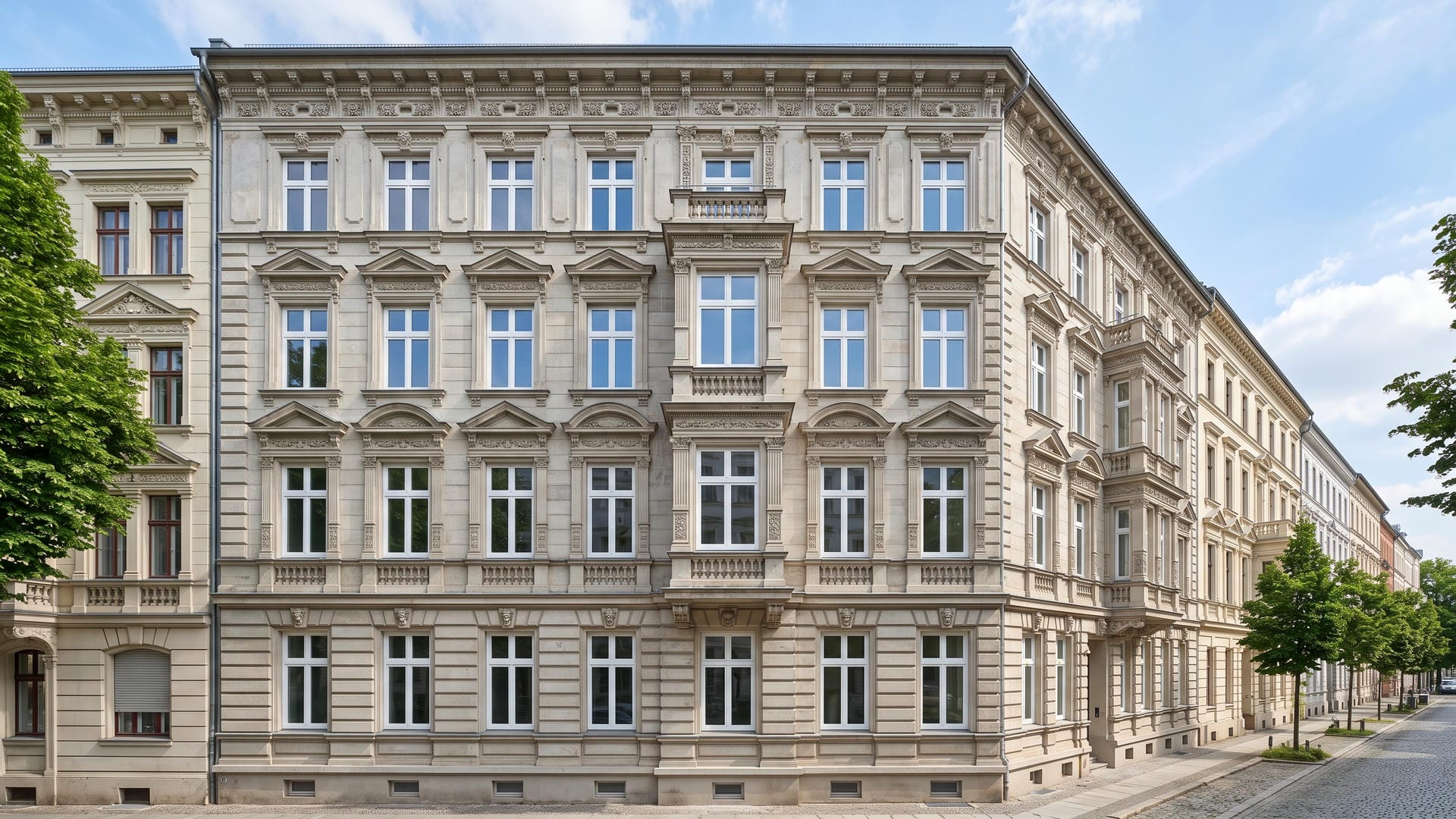 Sanierung eines Gründerzeit-Mehrfamilienhauses