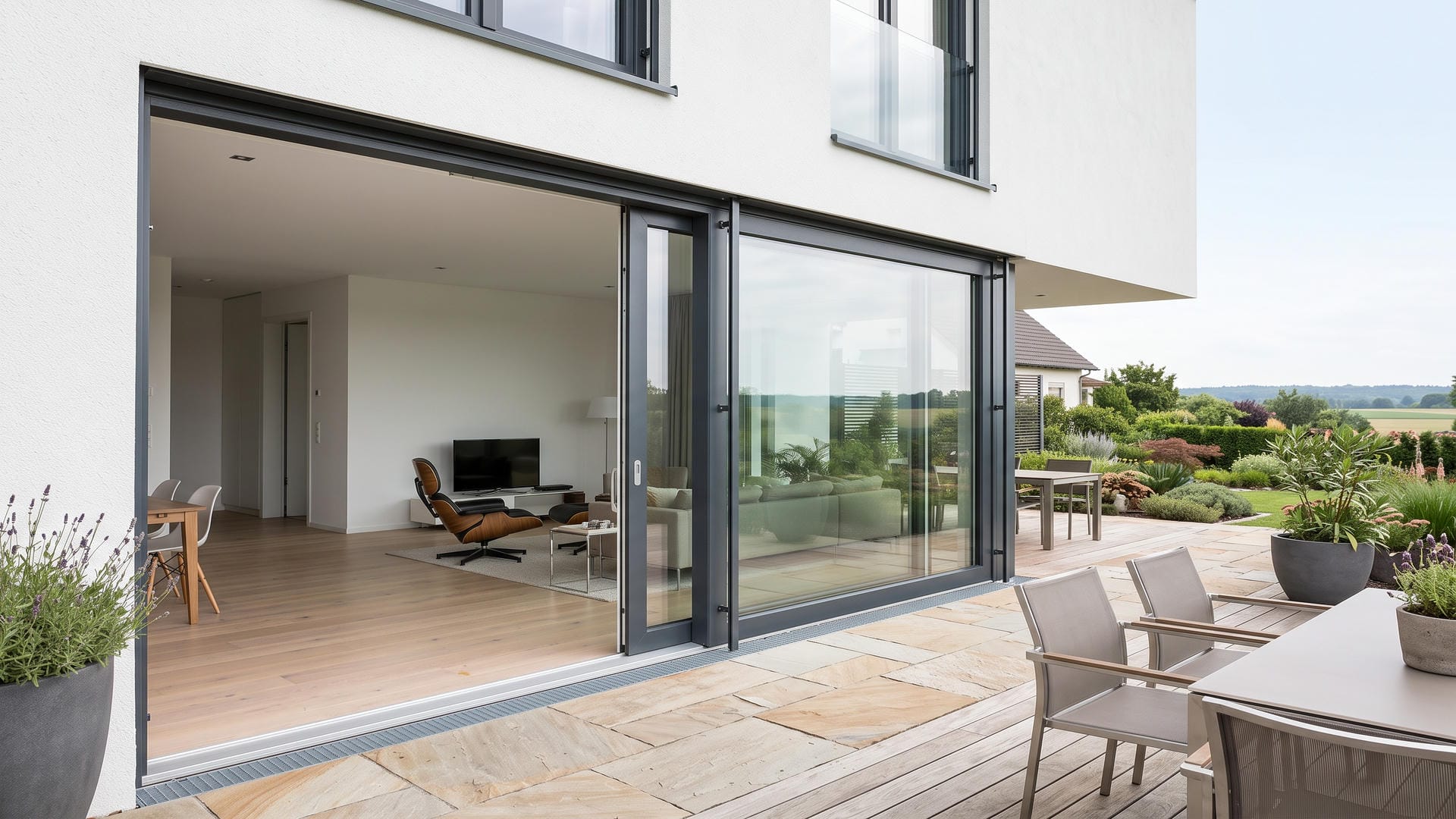 Terrassentür mit großzügiger Verglasung in Ingolstadt