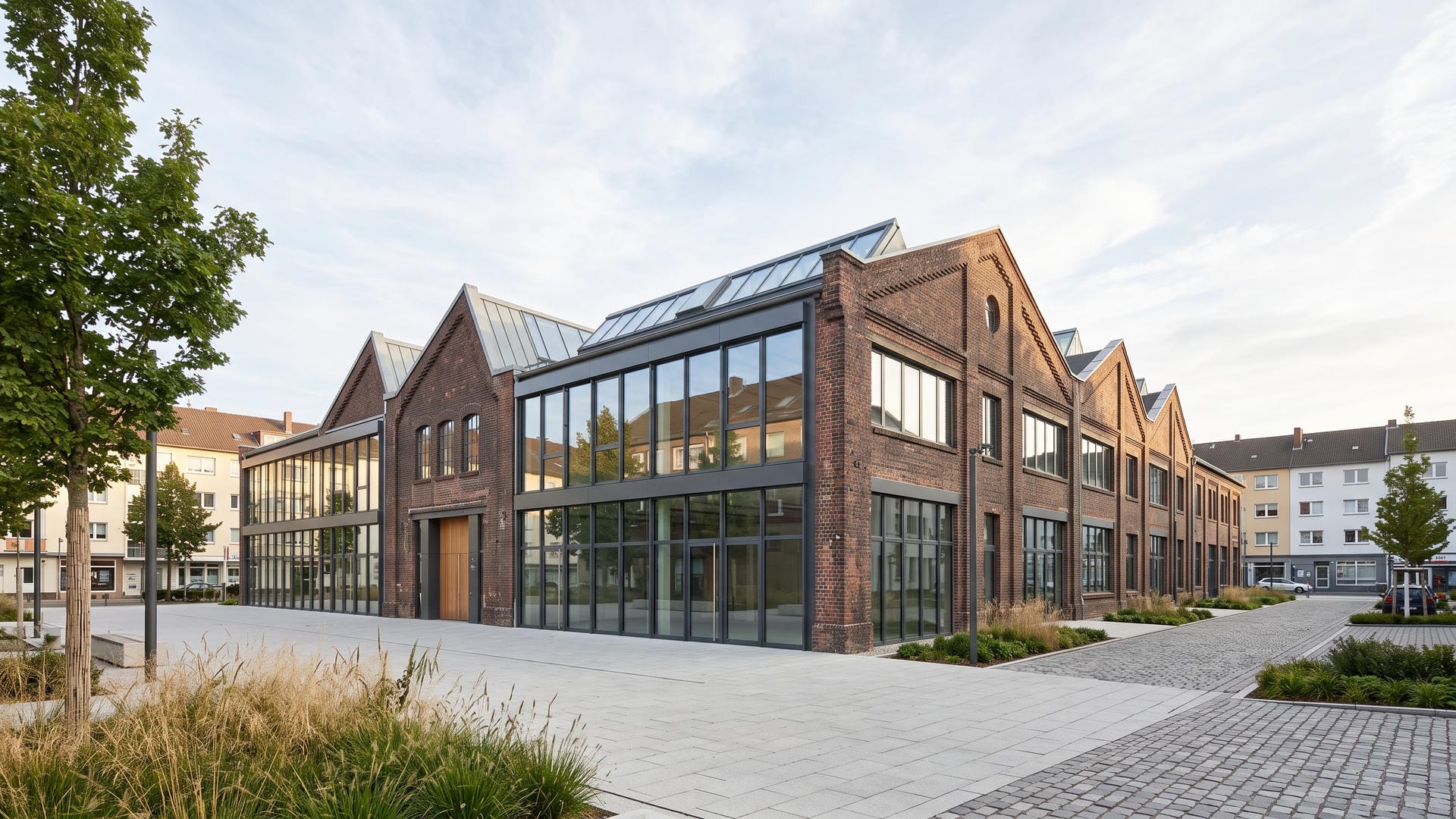 Modernisiertes Gewerbeobjekt mit großen Fensterflächen in Plauen
